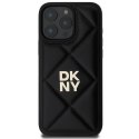 Oryginalne Etui IPHONE 16 PRO DKNY Quilted Stack Logo (DKHCP16LPQDSLK) czarne