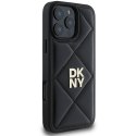 Oryginalne Etui IPHONE 16 PRO DKNY Quilted Stack Logo (DKHCP16LPQDSLK) czarne