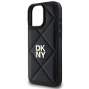 Oryginalne Etui IPHONE 16 PRO DKNY Quilted Stack Logo (DKHCP16LPQDSLK) czarne