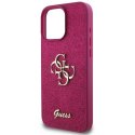 Oryginalne Etui IPHONE 16 PRO Guess Hardcase Glitter Script Big 4G (GUHCP16LHG4SGU) fioletowe