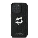 Oryginalne Etui IPHONE 16 PRO Karl Lagerfeld Hardcase Monogram Choupette Head Pin (KLHCP16LPGKLCHPK) czarne