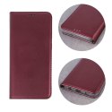 Etui HONOR 90 5G Portfel z Klapką Skóra Ekologiczna Kabura Magnet Book burgundowe