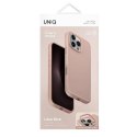 Etui IPHONE 16 PRO MAX UNIQ Lino Hue Magclick Charging Blush różowe