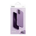 Etui IPHONE 16 UNIQ Lino Hue Magclick Charging Grape różowe