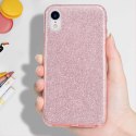 Etui MOTOROLA MOTO E20 4G Brokat Glitter różowe