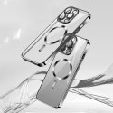 Etui IPHONE 15 PRO Vmax Electroplating Mag TPU czarne