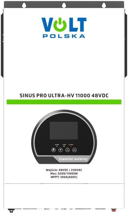 Przetwornica inwerter solarny Volt Polska SinusPro Ultra-HV 11000 48V/230V 5200/11000W 100A MPPT (45