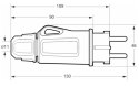 WTYCZKA PRZENOŚNA XF1165-EPN 250 V 16 A Famatel