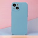 Etui IPHONE 15 Silicone Case Elastyczne Silikonowe błękitne