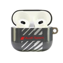 Oryginalne Etui APPLE AIRPODS 3 Audi IML Sport Cover (AUS-IMLAP3-RSQ/D1-BK) czarne