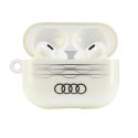 Oryginalne Etui APPLE AIRPODS PRO 2 Audi IML Geometric Pattern Cover (AU-IMLAPP2-A6/D3-WE) białe