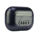 Oryginalne Etui APPLE AIRPODS PRO 2 Audi Leather Big Logo Cover (AU-APP2-GT/D3-BK) czarne