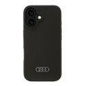 Oryginalne Etui IPHONE 16 Audi Silicone Case (AU-LSRIP16-Q3/D1-BK) czarne