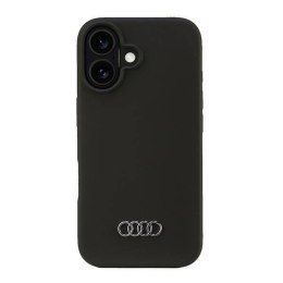 Oryginalne Etui IPHONE 16 Audi Silicone Case (AU-LSRIP16-Q3/D1-BK) czarne