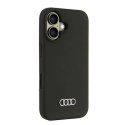 Oryginalne Etui IPHONE 16 Audi Silicone Case (AU-LSRIP16-Q3/D1-BK) czarne