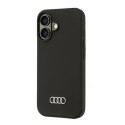 Oryginalne Etui IPHONE 16 Audi Silicone Case (AU-LSRIP16-Q3/D1-BK) czarne