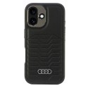 Oryginalne Etui IPHONE 16 Audi Synthetic Leather (AU-TPUPCMIP16-GT/D3-BK) czarne