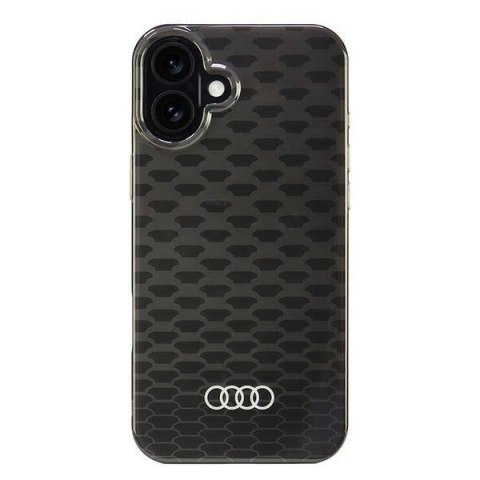 Oryginalne Etui IPHONE 16 PLUS Audi IML Stitching Pattern MagSafe (AU-IMLMIP16M-Q5/D3-BK) czarne