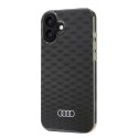 Oryginalne Etui IPHONE 16 PLUS Audi IML Stitching Pattern MagSafe (AU-IMLMIP16M-Q5/D3-BK) czarne