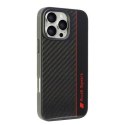 Oryginalne Etui IPHONE 16 PRO MAX Audi Carbon Fiber Stripe (AUS-TPUPCIP16PM-R8/D1-BK) czarne