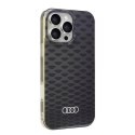 Oryginalne Etui IPHONE 16 PRO MAX Audi IML Stitching Pattern MagSafe (AU-IMLMIP16PM-Q5/D3-BK) czarne