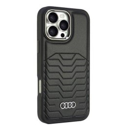 Oryginalne Etui IPHONE 16 PRO MAX Audi Synthetic Leather (AU-TPUPCMIP16PM-GT/D3-BK) czarne