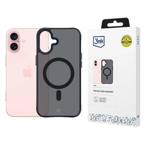 Etui IPHONE 16 3mk Smoke MagCase czarne