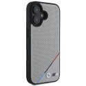 Oryginalne Etui IPHONE 16 BMW Hardcase M Carbon Tricolor Line MagSafe (BMHMP16S23PUPDG) szare