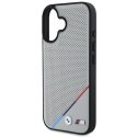 Oryginalne Etui IPHONE 16 BMW Hardcase M Carbon Tricolor Line MagSafe (BMHMP16S23PUPDG) szare