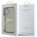 Oryginalne Etui IPHONE 16 Guess Hardcase IML Heart (GUHCP16SHCHGSPK) czarne