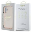 Oryginalne Etui IPHONE 16 Guess Hardcase IML Heart (GUHCP16SHCHGSPP) różowe