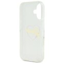 Oryginalne Etui IPHONE 16 Guess Hardcase IML Heart (GUHCP16SHCHGSPT) transparentne