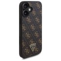 Oryginalne Etui IPHONE 16 Guess Hardcase New 4G Triangle (GUHCP16SPG4GPK) czarne