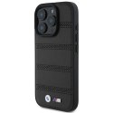 Oryginalne Etui IPHONE 16 PRO BMW Hardcase M Perforated & Stitched Line MagSafe (BMHMP16L23PUSPK) czarne