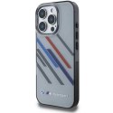 Oryginalne Etui IPHONE 16 PRO BMW Hardcase Motosport IML Random Stripes (BMHCP16L23HTRAG) szare