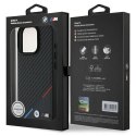 Oryginalne Etui IPHONE 16 PRO MAX BMW Hardcase M Carbon Tricolor Line MagSafe (BMHMP16X23PUDTK) czarne