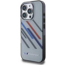 Oryginalne Etui IPHONE 16 PRO MAX BMW Hardcase Motosport IML Random Stripes (BMHCP16X23HTRAG) szare