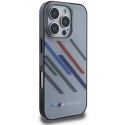 Oryginalne Etui IPHONE 16 PRO MAX BMW Hardcase Motosport IML Random Stripes (BMHCP16X23HTRAG) szare