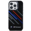 Oryginalne Etui IPHONE 16 PRO MAX BMW Hardcase Motosport IML Random Stripes (BMHCP16X23HTRAK) czarne