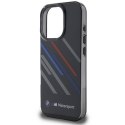 Oryginalne Etui IPHONE 16 PRO MAX BMW Hardcase Motosport IML Random Stripes (BMHCP16X23HTRAK) czarne