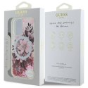 Oryginalne Etui IPHONE 16 Guess Hardcase Liquid Glitter Flower MagSafe (GUHMP16SLFMWTP) różowe