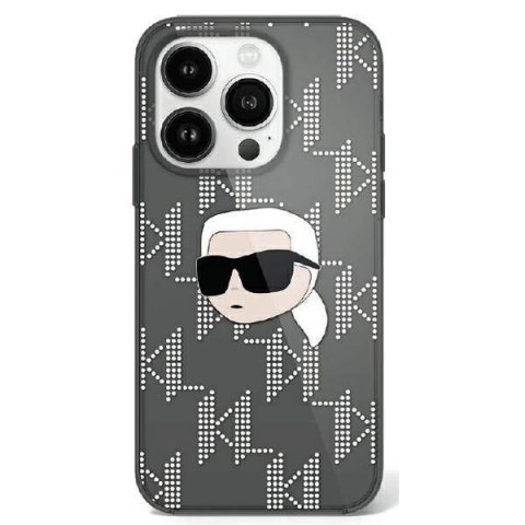 Oryginalne Etui IPHONE 16 Karl Lagerfeld Hardcase IML Karl Head Electroplated (KLHCP16SHKLPKHK) czarne