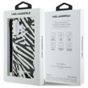 Oryginalne Etui IPHONE 16 Karl Lagerfeld Hardcase IML Zebra Pattern & Cord (KLHCP16SHZBPKCCK) czarne