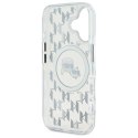 Oryginalne Etui IPHONE 16 Karl Lagerfeld IML Monogram Karl&Choupette Head MagSafe (KLHMP16SHMCKMHT) transparentne