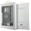 Oryginalne Etui IPHONE 16 PRO Guess Hardcase IML Glitter With Pearl Strap MagSafe (GUHMP16LHGCRELSK) czarne