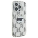 Oryginalne Etui IPHONE 16 PRO Karl Lagerfeld Hardcase IML Choupette Head Electroplated (KLHCP16LHKLPCHT) transparentne