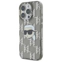 Oryginalne Etui IPHONE 16 PRO Karl Lagerfeld Hardcase IML Karl Head Electroplated (KLHCP16LHKLPKHK) czarne