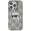 Oryginalne Etui IPHONE 16 PRO Karl Lagerfeld Hardcase IML Karl Head Electroplated (KLHCP16LHKLPKHK) czarne