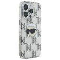 Oryginalne Etui IPHONE 16 PRO Karl Lagerfeld Hardcase IML Karl Head Electroplated (KLHCP16LHKLPKHT) transparentne