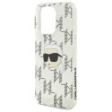 Oryginalne Etui IPHONE 16 PRO Karl Lagerfeld Hardcase IML Karl Head Electroplated (KLHCP16LHKLPKHT) transparentne